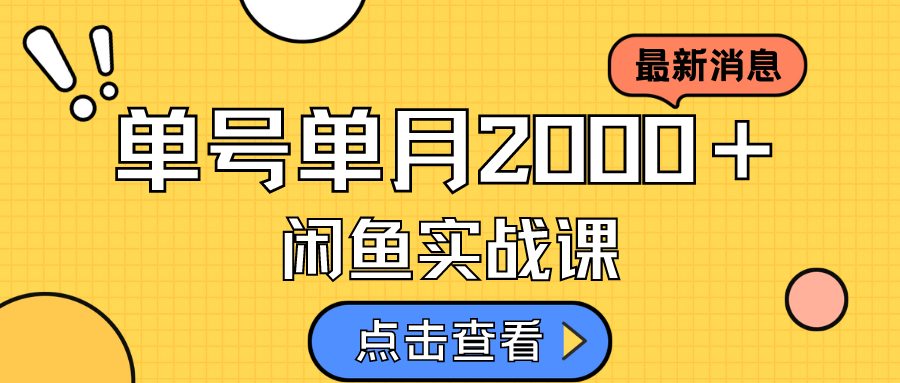 （7328期）咸鱼虚拟资料新模式，月入2w＋，可批量复制，单号一天50-60没问题 多号多撸-<a href=