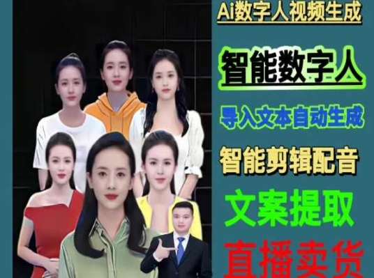 伍老师Ai数字人快速剪辑制作以及变现视频课-<a href=