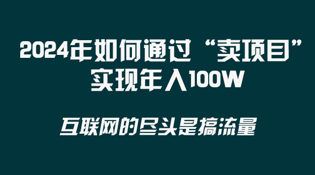 2024年如何通过“卖项目”实现年入100W-<a href=