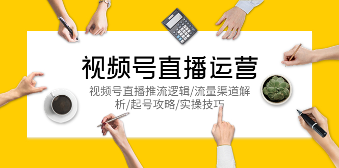 （5730期）视频号直播运营，视频号直播推流逻辑/流量渠道解析/起号攻略/实操技巧-<a href=