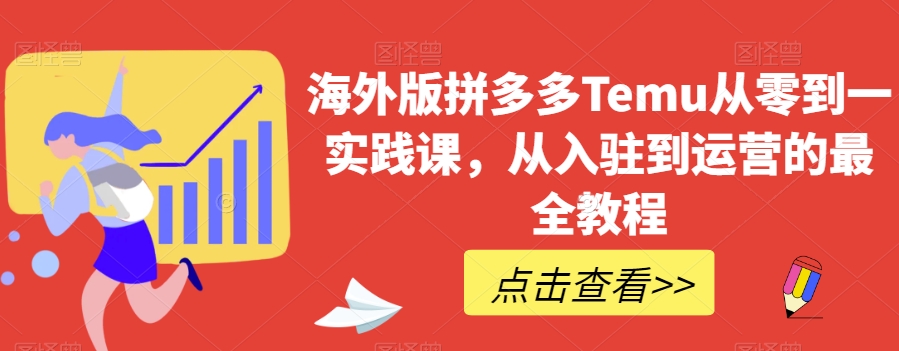 海外版拼多多Temu从零到一实践课，从入驻到运营的最全教程-<a href=