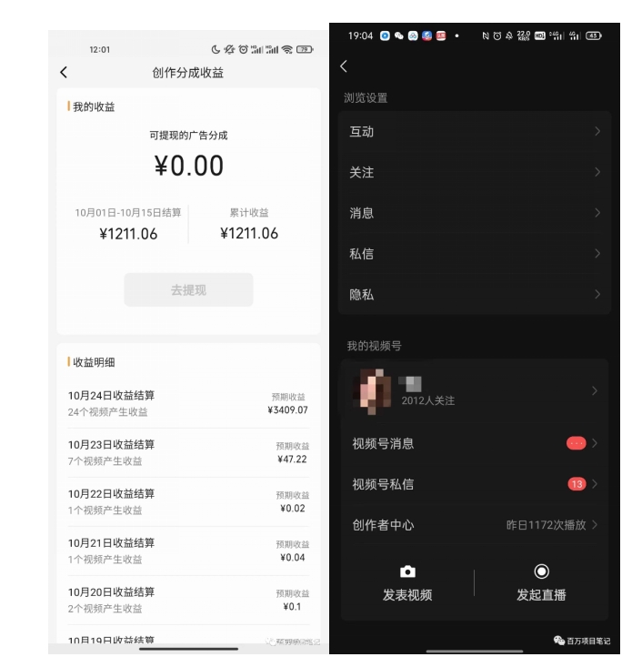 一条视频收益3000+，一条作品涨粉2000+，视频号流量爆炸·的秘籍-<a href=