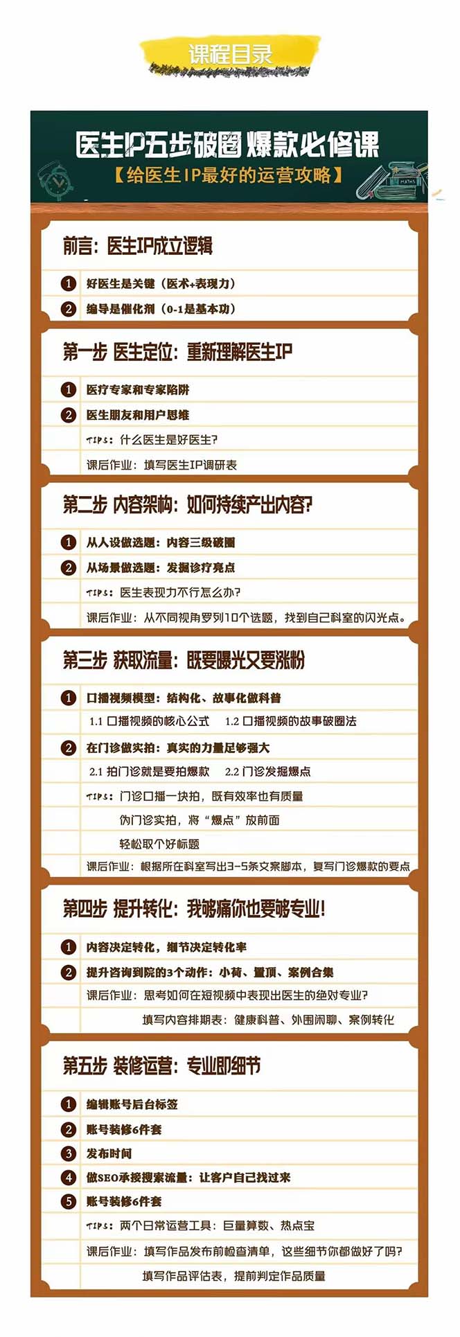 （7836期）医生IP·5步破圈：黄V医生IP百万爆款从0到1的必修课 学习内容运营的底层…-<a href=