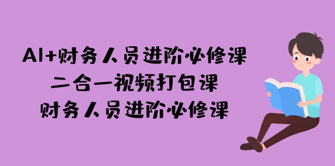 AI + 财务人员进阶必修课二合一视频打包课，财务人员进阶必修课-<a href=