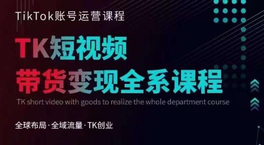 Tiktok运营线上训练营，引流爆单，急速涨粉，Tiktok短视频玩法大揭秘-<a href=