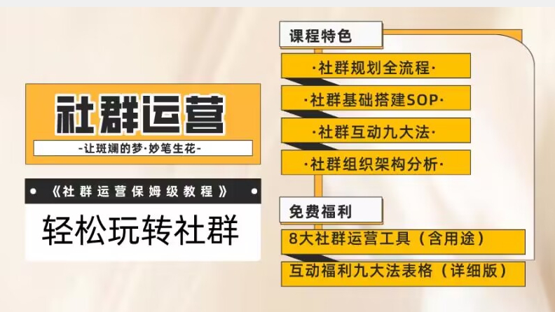 【社群运营】保姆式教程：九大互动法，八款社群运营工具助你轻松玩转社群【揭秘】-<a href=