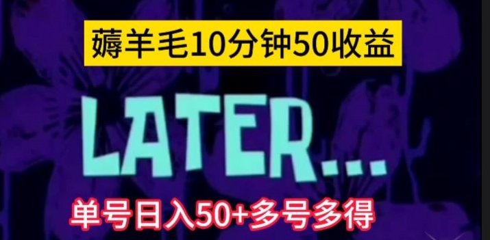 美团薅羊毛玩法，单号日入50+多号多得【仅揭秘】-<a href=