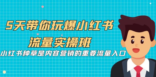 5天带你玩爆小红书流量实操班，小红书种草是内容营销的重要流量入口-<a href=