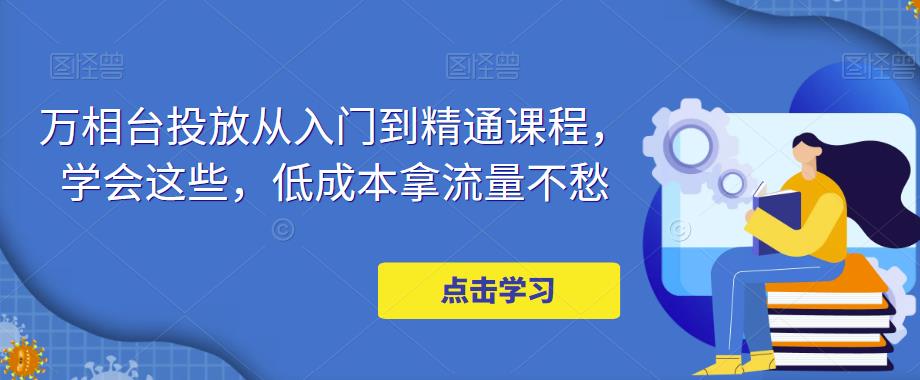 （4920期）万相台投放·新手到精通课程，学会这些，低成本拿流量不愁！-<a href=