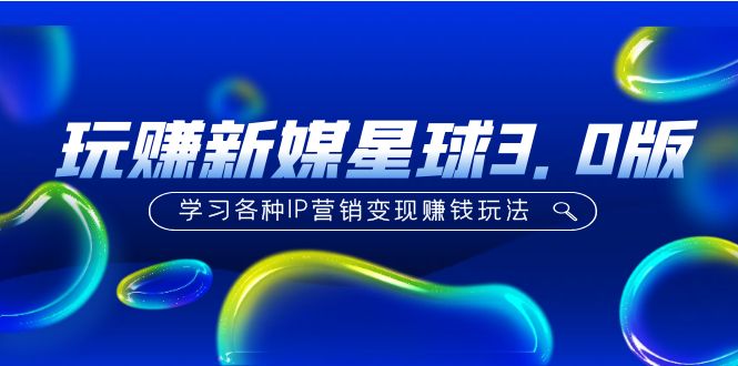 （5032期）《玩赚新媒星球3.0版》学习各种IP营销变现赚钱玩法（价值498）-<a href=