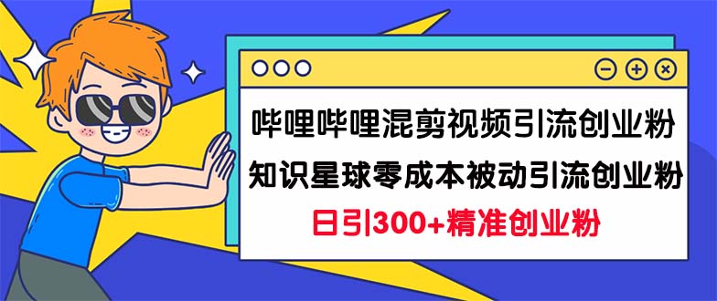 （7138期）哔哩哔哩混剪视频引流创业粉日引300+知识星球零成本被动引流创业粉一天300+-<a href=