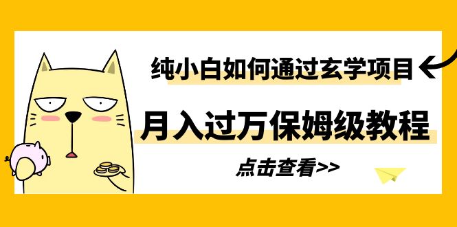 （6185期）纯小白如何通过玄学项目月入过万保姆级教程-<a href=