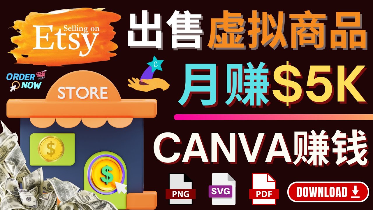 （4243期）通过Etsy出售Canva模板，操作简单，收益高，月赚5000美元-<a href=