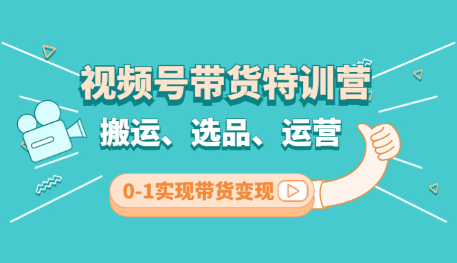（4471期）视频号带货特训营(第3期)：搬运、选品、运营、0-1实现带货变现-<a href=