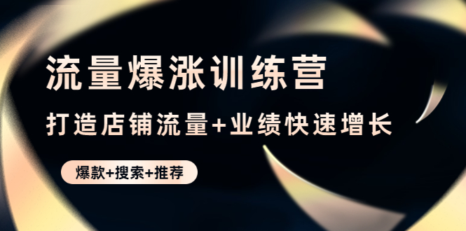 （4487期）流量爆涨训练营：打造店铺流量+业绩快速增长 (爆款+搜索+推荐)-<a href=