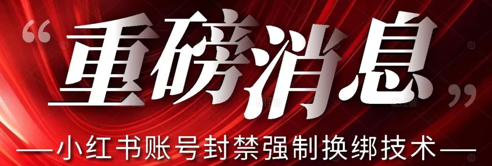 【最新】小红书账号封禁强制换绑技术可日赚300-<a href=