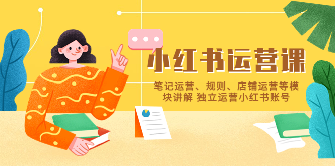 （5682期）小红书·运营课，笔记运营、规则、店铺运营等模块讲解 独立运营小红书账号-<a href=
