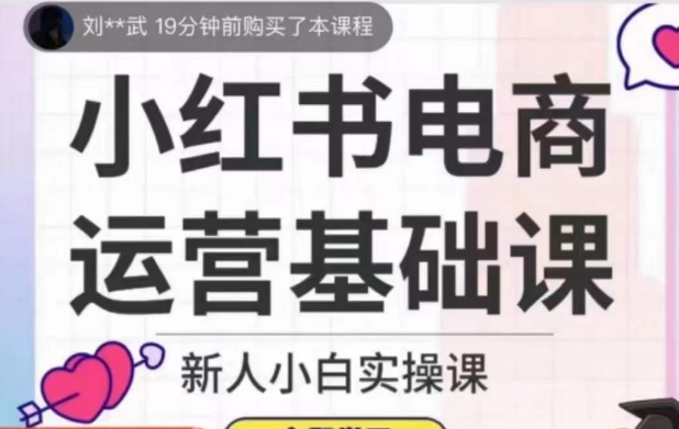 小红书电商运营基础课，新人小白实操课-<a href=
