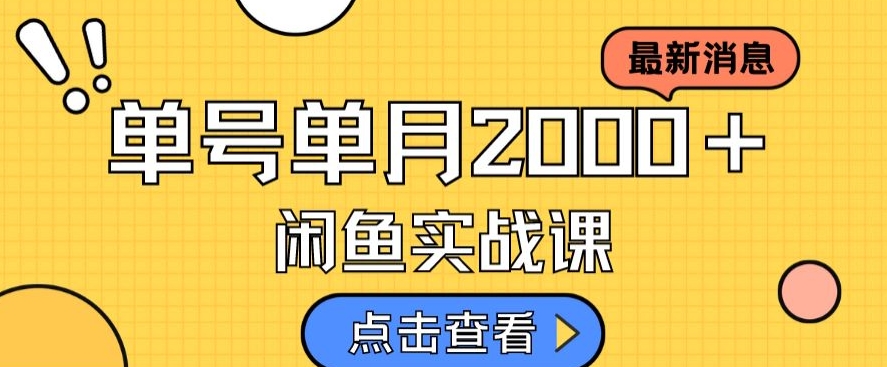 最新闲鱼日入500＋，虚拟资料变现喂饭级讲解-<a href=
