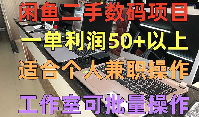 （5275期）闲鱼二手数码项目，个人副业低保收入一单50+以上，工作室批量放大操作-<a href=
