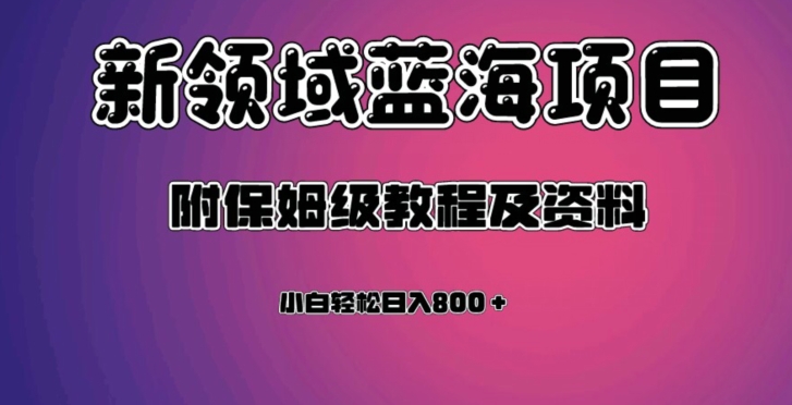 虚拟资源蓝海领域新项目，轻松日入800＋，附保姆级教程及资料-<a href=