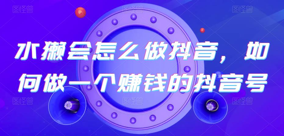 水獭会怎么做抖音，如何做一个赚钱的抖音号-<a href=