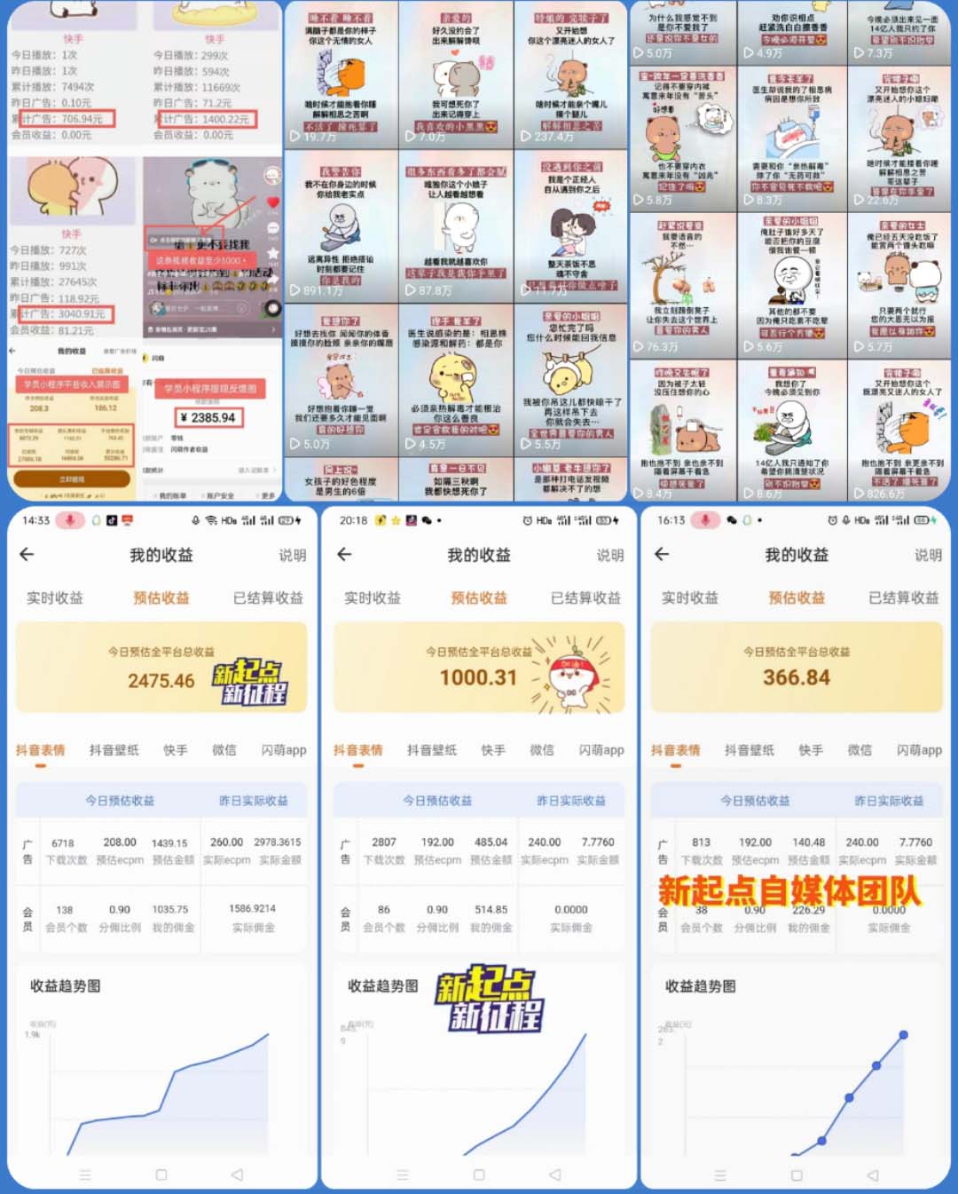（5444期）动态背景表情包取图小程序，1万播放量收益10~15元，一条大热门赚几千上万-<a href=