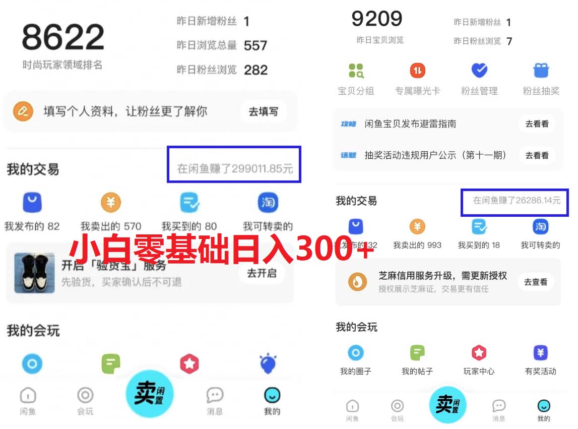 （5903期）2023最新闲鱼冷门蓝海玩法，小白零成本当天出单日入200+-<a href=