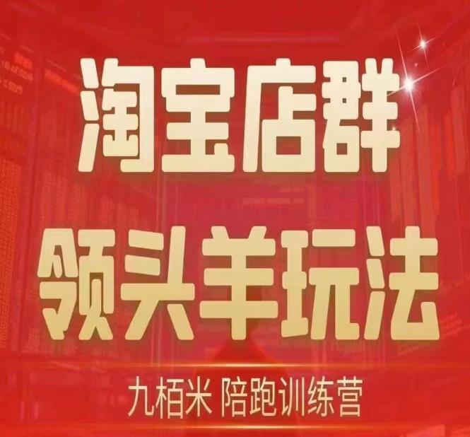 九栢米-淘宝店群领头羊玩法，教你整个淘宝店群领头羊玩法以及精细化/终极蓝海/尾销等内容-<a href=