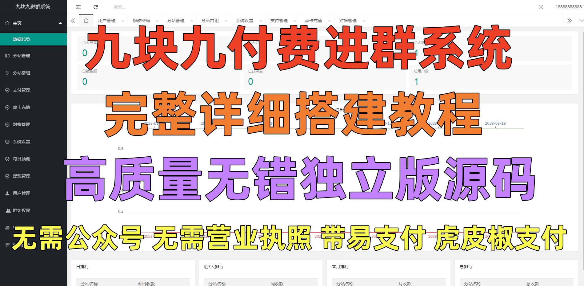 （5230期）外面卖758元的九块九付费入群系统 独立版无需公众号和营业执照(教程+源码)-<a href=
