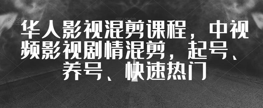 华人影视混剪课程，中视频影视剧情混剪，起号、养号、快速热门-<a href=