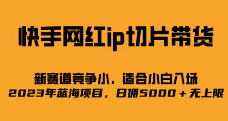 快手网红ip切片新赛道，竞争小，适合小白  2023蓝海项目-<a href=