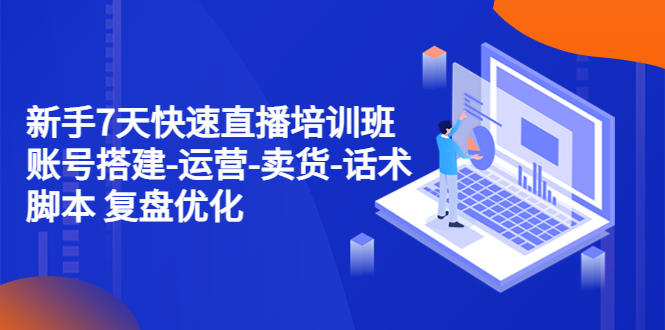 （4752期）新手7天快速直播培训班：账号搭建-运营-卖货-话术脚本 复盘优化（14节）-<a href=