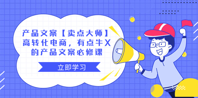 （8244期）产品文案【卖点 大师】高转化电商，有点牛X的 产品文案必修课-<a href=