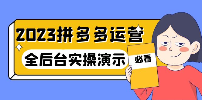 （6152期）2023拼多多·运营：14节干货实战课，拒绝-口嗨，全后台实操演示-<a href=