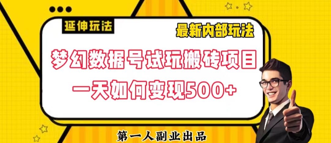 数据号回归玩法游戏试玩搬砖项目再创日入500+【揭秘】-<a href=