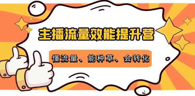 （4063期）主播流量效能提升营：懂流量、能种草、会转化，清晰明确方法规则-<a href=