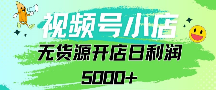 视频号无货源小店从0到1日订单量千单以上纯利润稳稳5000+-<a href=