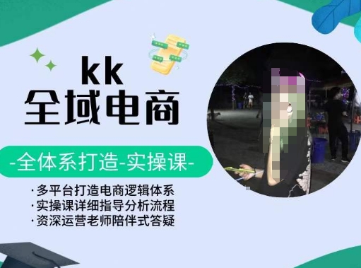KK全域电商，全体系打造实操课，多平台打造电商逻辑体系-<a href=