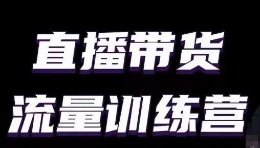 直播带货流量训练营，小白主播必学直播课-<a href=