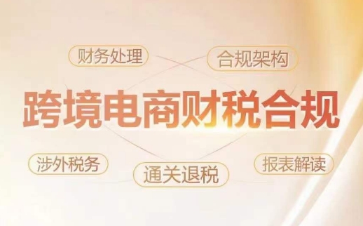 跨境老板财税合规特训营，规避财税风险、提升企业利润-<a href=