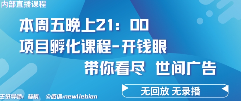 4.26日内部回放课程《项目孵化-开钱眼》赚钱的底层逻辑-<a href=