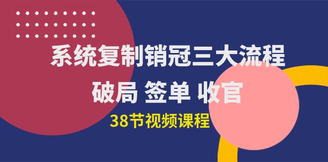 （10171期）系统复制 销冠三大流程，破局 签单 收官（38节视频课）-<a href=