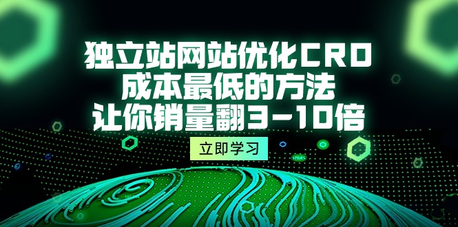（10173期）独立站网站优化CRO，成本最低的方法，让你销量翻3-10倍（5节课）-<a href=