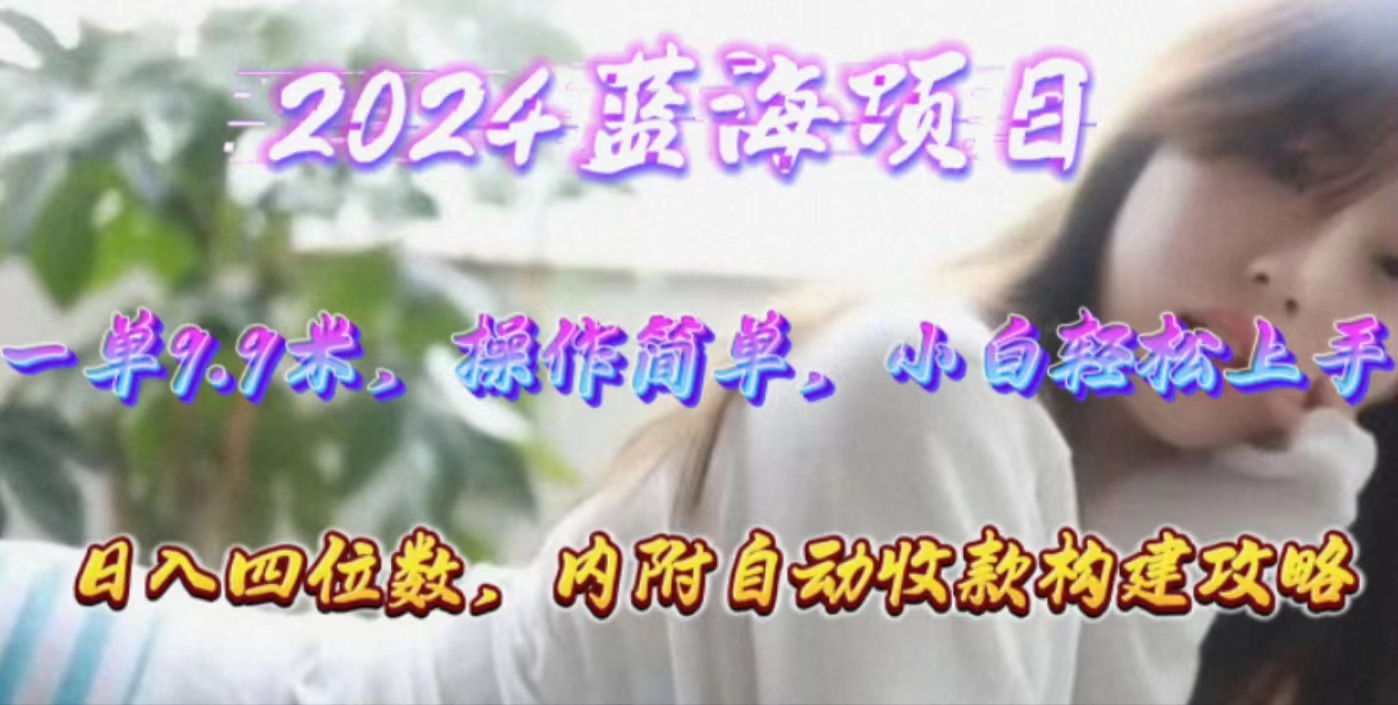 （10204期）年轻群体的蓝海市场，1单9.9元，操作简单，小白轻松上手，日入四位数-<a href=