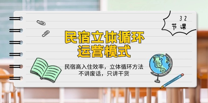 （10284期）民宿 立体循环运营模式：民宿高入住效率，立体循环方法，只讲干货（32节）-<a href=