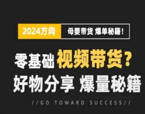 短视频母婴赛道实操流量训练营，零基础视频带货，好物分享，爆量秘籍-<a href=