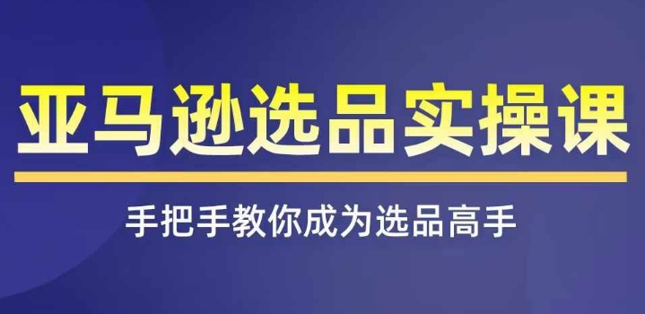亚马逊选品实操课程，快速掌握亚马逊选品的技巧，覆盖亚马逊选品所有渠道-<a href=