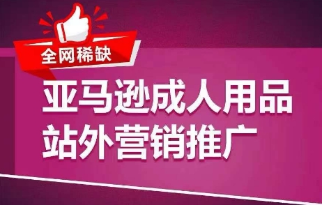 全网稀缺！亚马逊成人用品站外营销推广，​教你引爆站外流量，开启爆单模式-<a href=