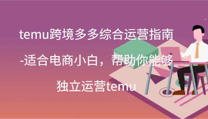 temu跨境多多综合运营指南-适合电商小白，帮助你能够独立运营temu(44节)-<a href=